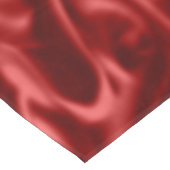 Passion Red Faux Satin Wedding Tafelkleed (Gekanteld)