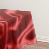 Passion Red Faux Satin Wedding Tafelkleed (Voorbeeld)