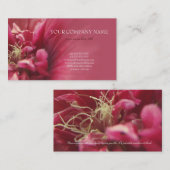 Passion Red Flower Visitekaartje (Voorkant / Achterkant)