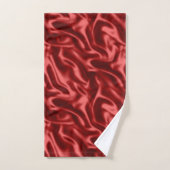 Passion Red Romantische Faux Satin Bad Handdoek (Handdoek)
