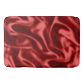 Passion Red Romantische Faux Satin Badmat (Voorkant)
