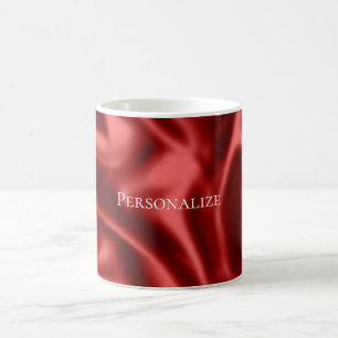 Passion Red Romantische Faux Satin Koffiemok