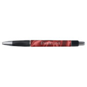 Passion Red Romantische Faux Satin Pen (Voorkant)
