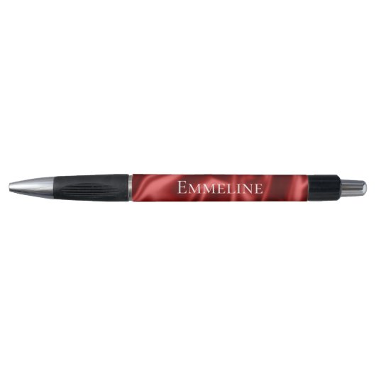 Passion Red Romantische Faux Satin Pen (Voorkant)