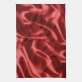 Passion Red Romantische Faux Satin Theedoek (Verticaal)