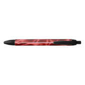 Passion Red Romantische Faux Satin Zwarte Inkt Pen (Achterkant)