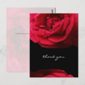 Passion Red Rose Bedankt Briefkaart (Voorkant / Achterkant)