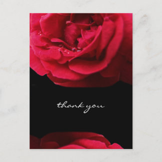 Passion Red Rose Bedankt Briefkaart