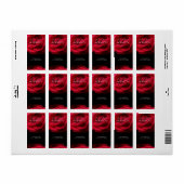 Passion Red Rose Etiket (Full Sheet)