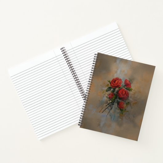 Passion Red Roses Notitieboek (Binnen)
