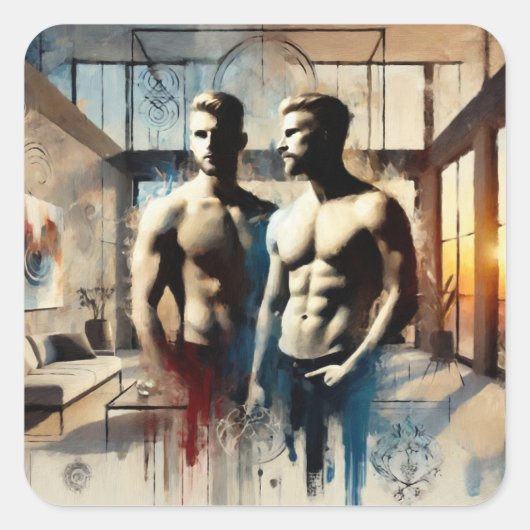 Passion Reflets (film) Vierkante Sticker (Voorkant)