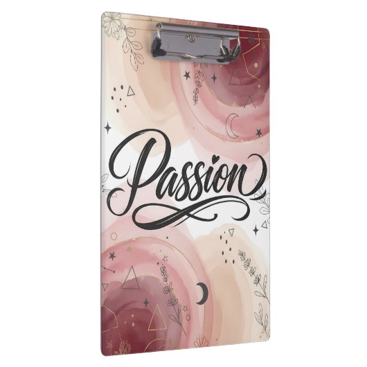 Passion Script | Elegant Minimalist Typography Klembord (Rechts)