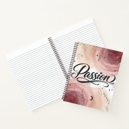 Passion Script | Elegant Minimalist Typography Notitieboek (Binnen)
