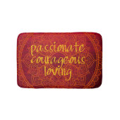 Passionaat moedig liefhebben badmat (Voorkant)