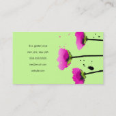 PASSIONAAT POPPY LIME GROEN VISITEKAARTJE (Achterkant)