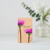 PASSIONAAT POPPY PEACH VISITEKAARTJE (Staand voorkant)