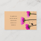 PASSIONAAT POPPY PEACH VISITEKAARTJE (Achterkant)