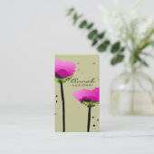 PASSIONAAT POPPY SAGE GROEN VISITEKAARTJE (Staand voorkant)