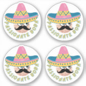 Passionate Boba - Verpakking van 4 Sticker (Voorkant)