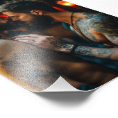 Passionate Connection – Intieme Tattooed Art voor  Foto Afdruk (Hoek)