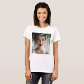 Passionate Crimson: Godin van de Dageraad Rouge T-shirt (Voorkant volledig)
