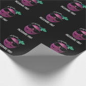 Passionate Fruit Funny Passion Fruit Pun Dark BG Cadeaupapier (Hoek)