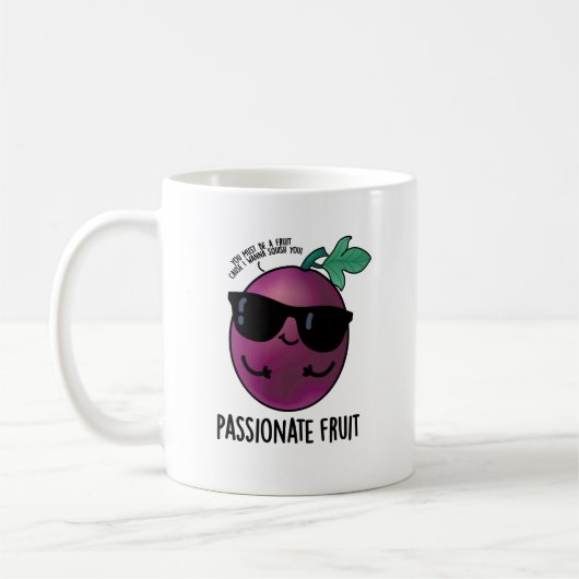 Passionate Fruit Funny Passion Fruit Pun Koffiemok (Links)