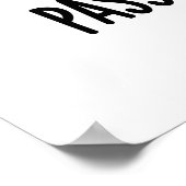 Passionate Fruit Funny Passion Fruit Pun Poster (Hoek)