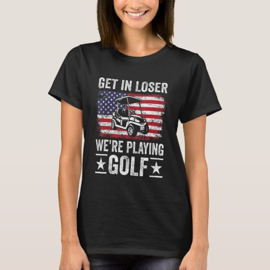 Passionate Golf Cart Driver Golfer Golf Player  Go T-shirt (Voorkant)