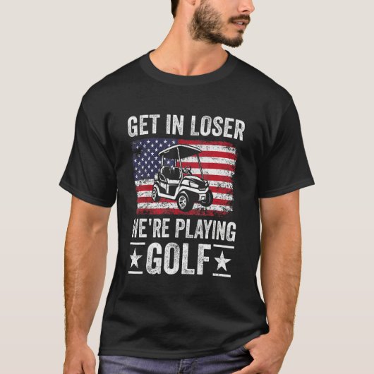 Passionate Golf Cart Driver Golfer Golf Player  Go T-shirt (Voorkant)