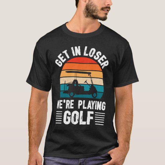 Passionate Golf Cart Driver Golfer Golf Player Go T-shirt (Voorkant)