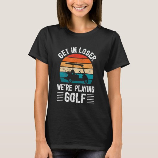 Passionate Golf Cart Driver Golfer Golf Player  Go T-shirt (Voorkant)