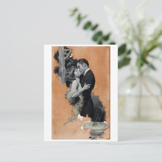 Passionate Kiss Briefkaart (Staand voorkant)