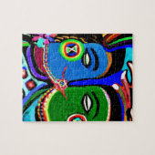 Passionate Kiss -  Indiase Cave Art Style Legpuzzel (Horizontaal)