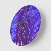 Passionate lesbische kus  ronde klok (Hoek)