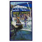 Passionate mensen die in het park spelen, NYC Klein Cadeauzakje (Achterkant)