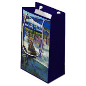 Passionate mensen die in het park spelen, NYC Klein Cadeauzakje (Achterkant Gekanteld)