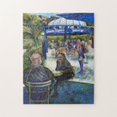 Passionate mensen die in het park spelen, NYC Legpuzzel (Verticaal)