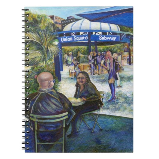 Passionate mensen die in het park spelen, NYC Notitieboek (Voorkant)