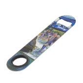 Passionate mensen die in het park spelen, NYC Speed Flessenopener (Voorkant Gekanteld)