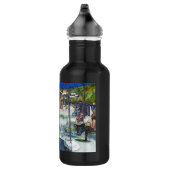 Passionate mensen die in het park spelen, NYC Waterfles (Rechts)