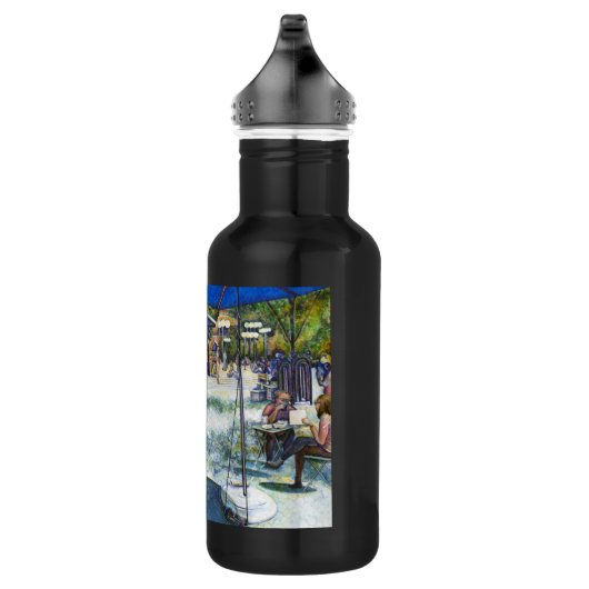 Passionate mensen die in het park spelen, NYC Waterfles (Rechts)