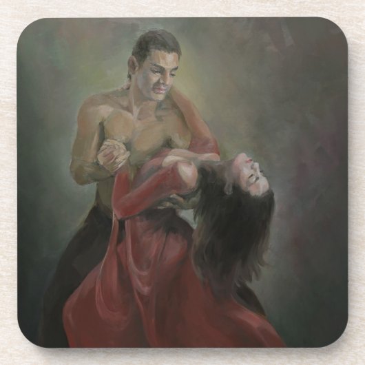 Passionate Paso Doble Cork Onderzetters (Voorkant)