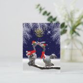 Passionate Pelicans Christmas Briefkaart (Staand voorkant)