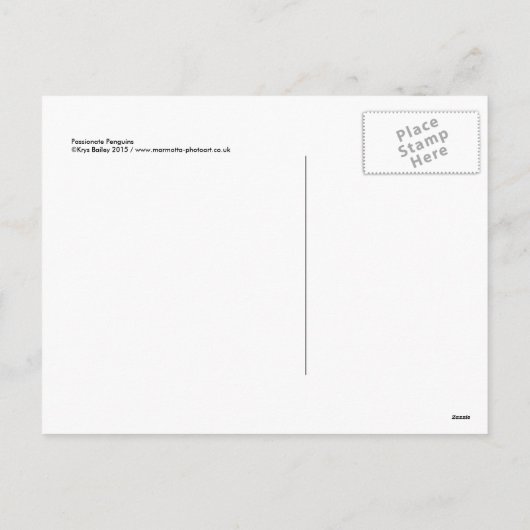 Passionate Pelicans Christmas Briefkaart (Achterkant)