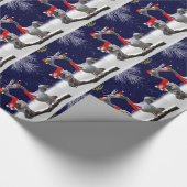 Passionate Pelicans kerstpapier Cadeaupapier (Hoek)