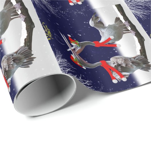 Passionate Pelicans kerstpapier Cadeaupapier (Rol Hoek)