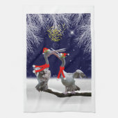 Passionate Pelicans Kitchen Towel Theedoek (Verticaal)