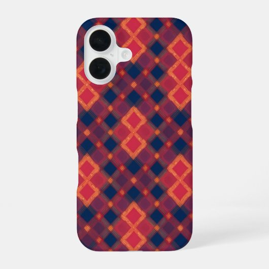 Passionate Tartan Plaid Phone Case iPhone 16 Hoesje (Achterkant)