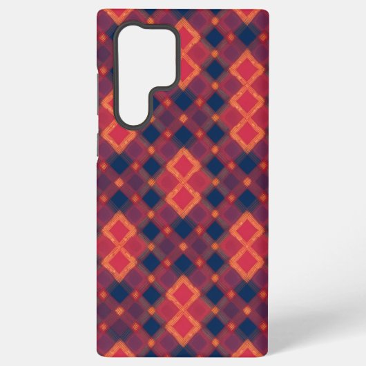 Passionate Tartan Plaid Phone Case Samsung Galaxy Hoesje (Achterkant)